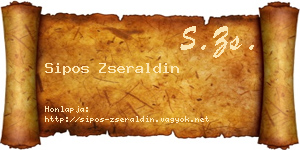 Sipos Zseraldin névjegykártya
